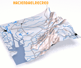 3d view of Hacienda El Recreo