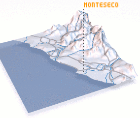 3d view of Monte Seco