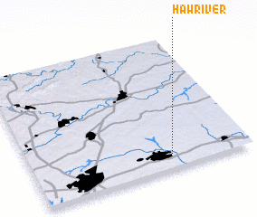 3d view of Haw River