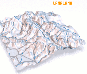 3d view of Lama Lama