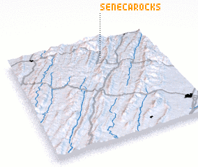 3d view of Seneca Rocks