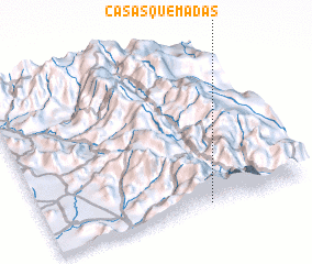 3d view of Casas Quemadas