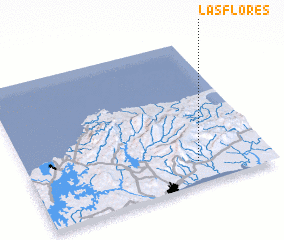 3d view of Las Flores