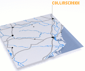 3d view of Collins Creek