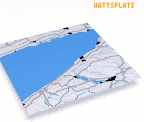 3d view of Watts Flats