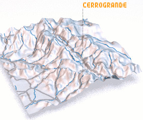 3d view of Cerro Grande