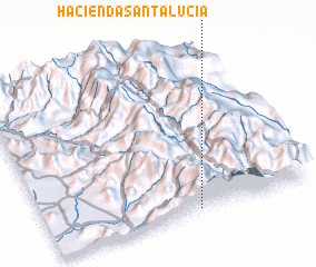 3d view of Hacienda Santa Lucía