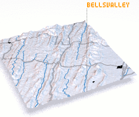 3d view of Bells Valley