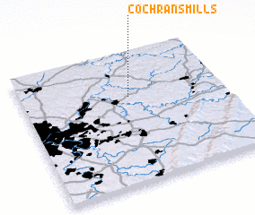 3d view of Cochrans Mills