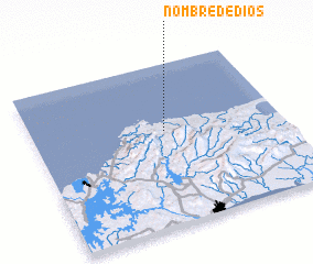 3d view of Nombre de Dios