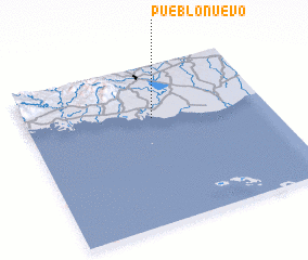 3d view of Pueblo Nuevo