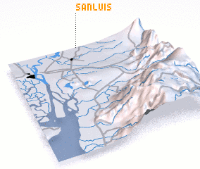 3d view of San Luis