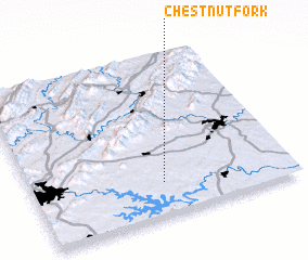 3d view of Chestnut Fork