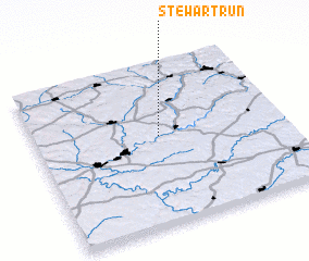 3d view of Stewart Run