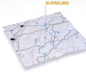 3d view of Alpine Lake