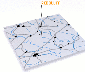 3d view of Red Bluff