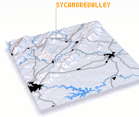 3d view of Sycamore Valley