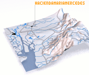 3d view of Hacienda María Mercedes