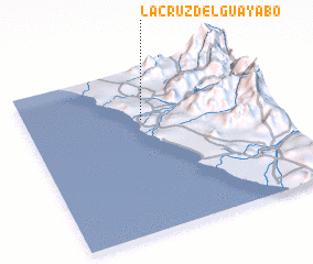 3d view of La Cruz del Guayabo