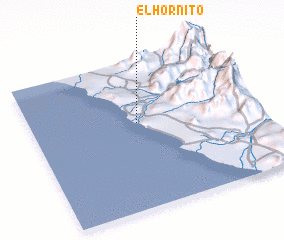 3d view of El Hornito