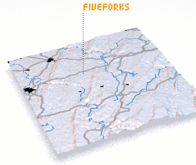 3d view of Five Forks