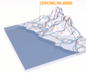 3d view of Cruce El Milagro