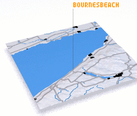 3d view of Bournes Beach