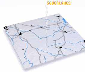 3d view of Seven Lakes