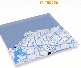 3d view of El Chorro