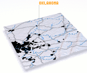 3d view of Oklahoma