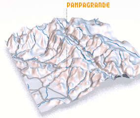 3d view of Pampa Grande