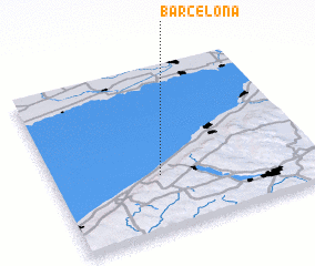 3d view of Barcelona