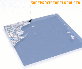 3d view of San Francisco de la Caleta