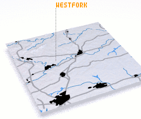 3d view of West Fork