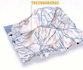 3d view of Tres Banderas