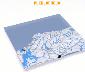 3d view of Pueblo Nuevo