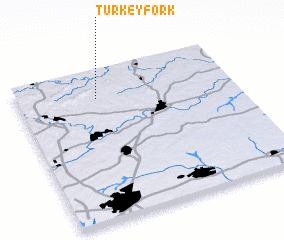 3d view of Turkey Fork