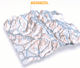 3d view of Agua Azul