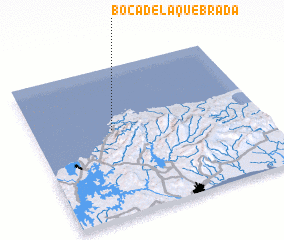 3d view of Boca de la Quebrada