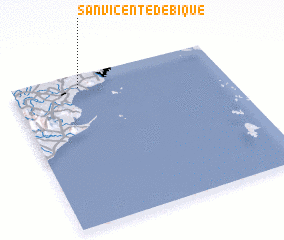 3d view of San Vicente de Bique