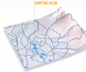 3d view of Santa Lucía