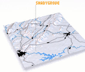 3d view of Shady Grove
