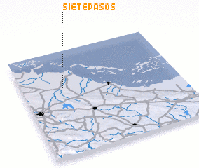 3d view of Siete Pasos