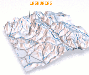 3d view of Las Huacas