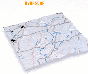 3d view of Wymps Gap
