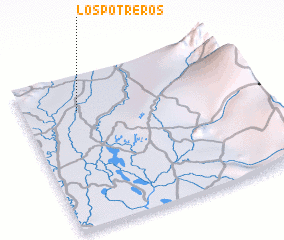 3d view of Los Potreros