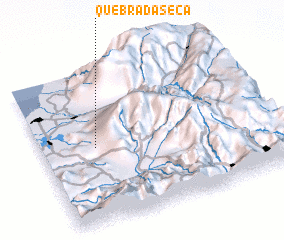 3d view of Quebrada Seca