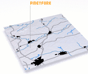 3d view of Piney Fork