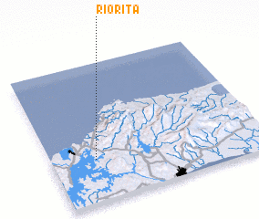 3d view of Río Rita