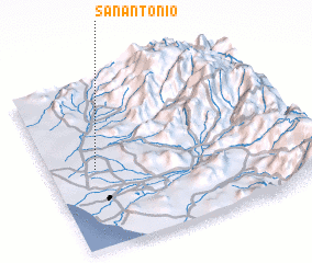 3d view of San Antonio